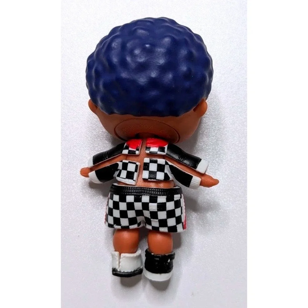 L.O.L. Surprise Series 4 Boy Figure – Blue Hair Checkered Outfit –